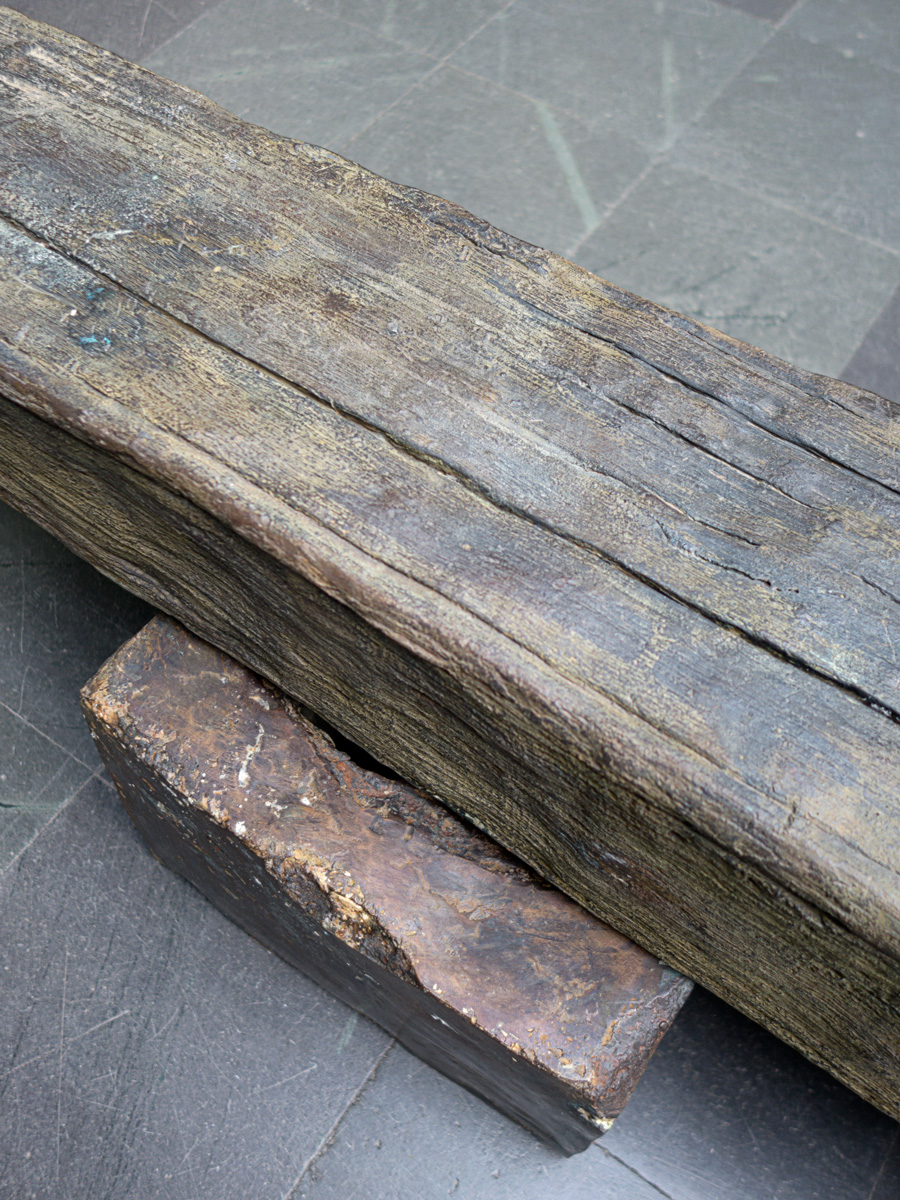 Detail Bronze sculpture Untitled (Bench) by Tarje Eikanger Gullaksen 