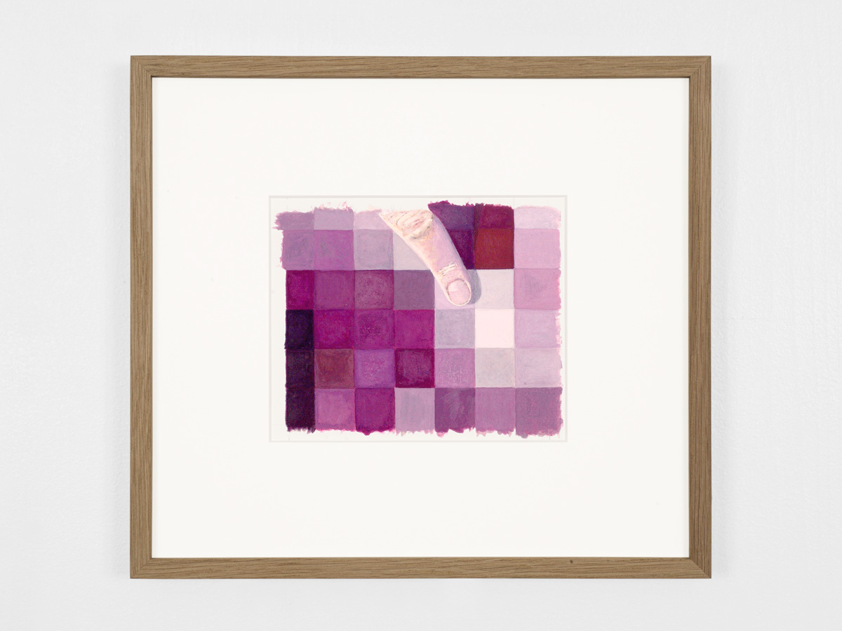 Gouache painting Index Pixel by Tarje Eikanger Gullaksen