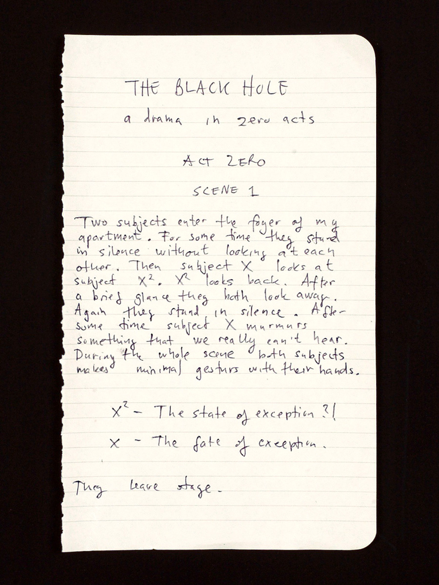 THE BLACH HOLE (PLAY) detail