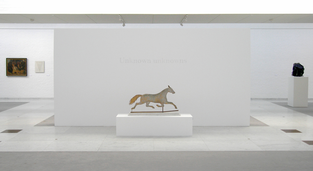 Unknown Unknown Installation view Museum of Modern Art Aalborg